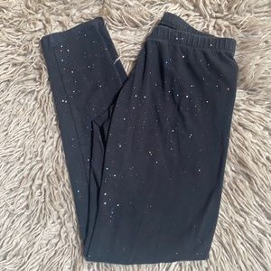 Cat and Jack stretchy pants. Black with sparkling accents size L (10/12)